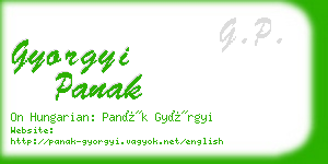 gyorgyi panak business card